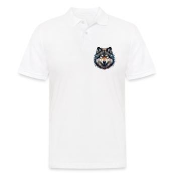 Wolf - Men's Polo Shirt - white - Front - Kai (181cm)