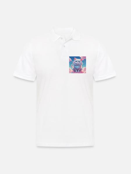 Kätzchen - Männer Poloshirt - Weiß