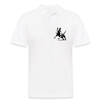 Bull terrier - Men's Polo Shirt - white - Front - Kai (181cm)