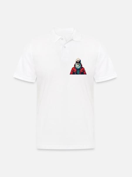 Weihnachtsmann Urban - Männer Poloshirt - Weiß