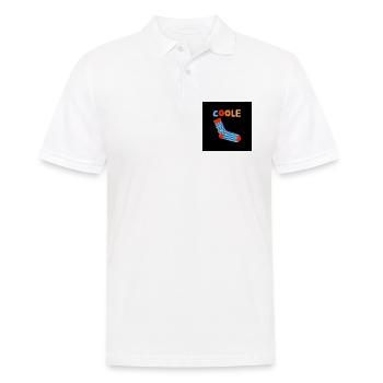 Coole Socke Socken und lustiger Spruch - Männer Poloshirt - Weiß - Vorne - Kai (181cm)