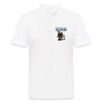 Cola-Figur mit Eiscreme und Sonnenbrille - Männer Poloshirt - Weiß - Vorne - Kai (181cm)