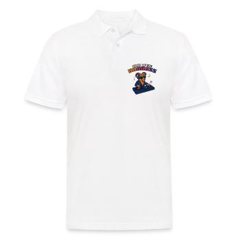 Goat DJ – Pump Up the Baaaass - Männer Poloshirt - Weiß - Vorne - Kai (181cm)