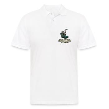 Kaffeekick: Wartender Patient - Männer Poloshirt - Weiß - Vorne - Kai (181cm)