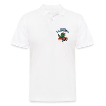 Fliegendes Dino'Mite-Flugzeug - Männer Poloshirt - Weiß - Vorne - Kai (181cm)