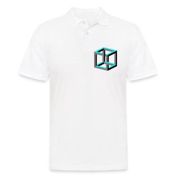 Würfel - Männer Poloshirt - Weiß - Vorne - Kai (181cm)