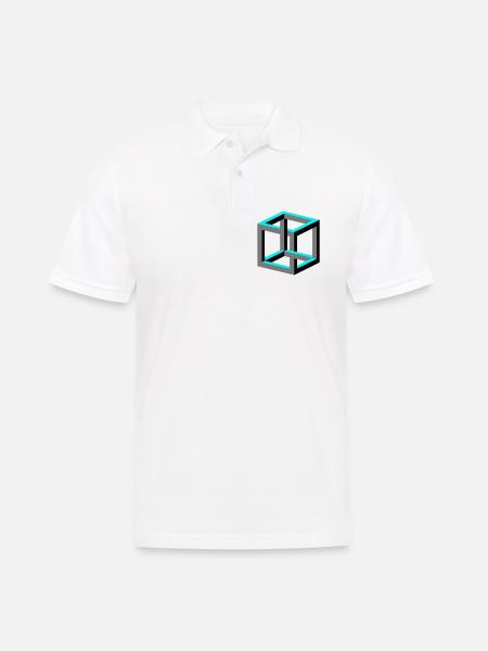 Cube - Polo Homme - blanc