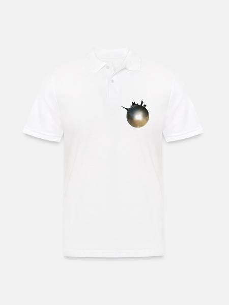 Pétanque World - Die Welt des Pétanque - Männer Poloshirt - Weiß