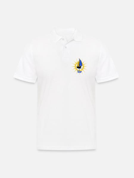 Segelboot Soleil Var - Männer Poloshirt - Weiß