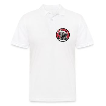 Weihnachts-Elefant Cartoon - Männer Poloshirt - Weiß - Vorne - Kai (181cm)