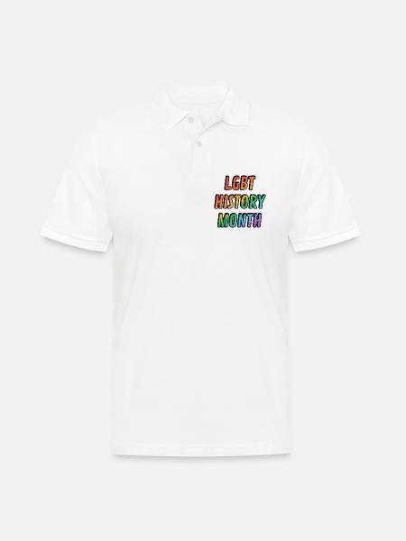 LGBT-Geschichtsmonat - Männer Poloshirt - Weiß