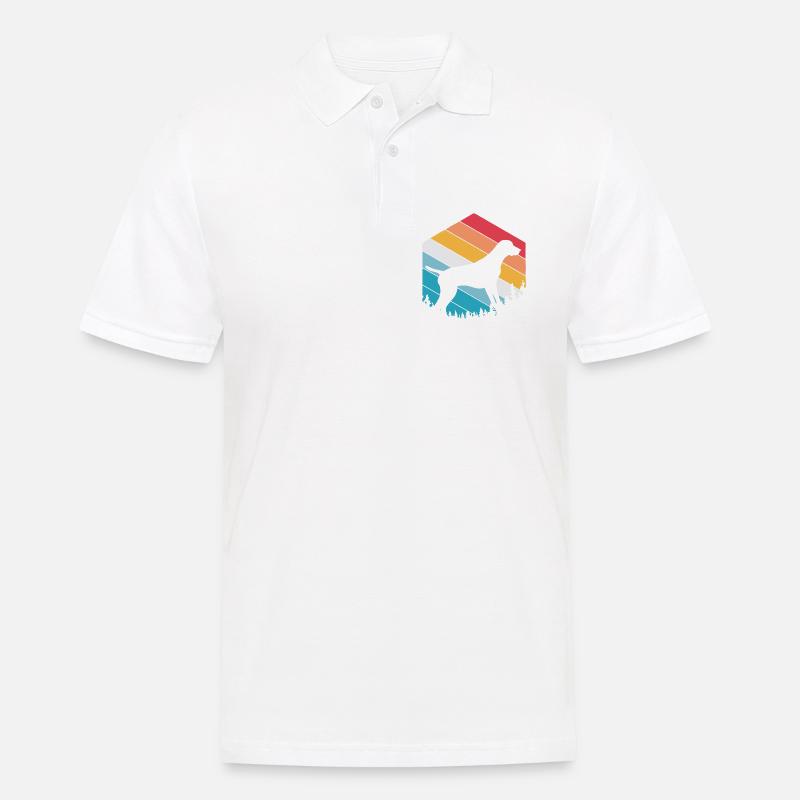 German Pointer Hund Deutsch Kurzhaar - Männer Poloshirt - Weiß