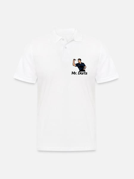 Darter Darts Darts - Männer Poloshirt - Weiß