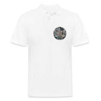 Sentier des Fleurs de la Forêt Lunaire - Polo Homme - blanc - Devant - Kai (181cm)