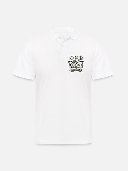 Leben ohne Töffl ist möglich - aber sinnlos - Männer Poloshirt - Weiß