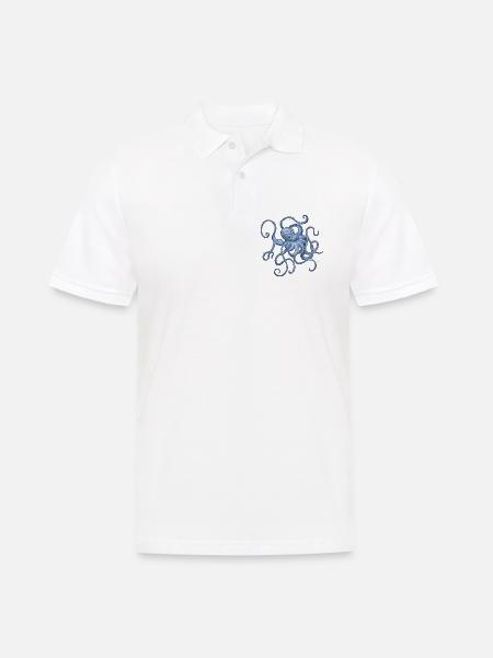 Polipo - Männer Poloshirt - Weiß