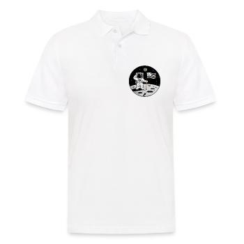 Bretonischer Astronaut BZH Pride Weltraumhumor Gwenn - Männer Poloshirt - Weiß - Vorne - Kai (181cm)