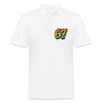 Six Seven Graffity - Männer Poloshirt - Weiß - Vorne - Kai (181cm)