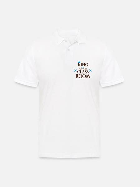 Schule - Männer Poloshirt - Weiß