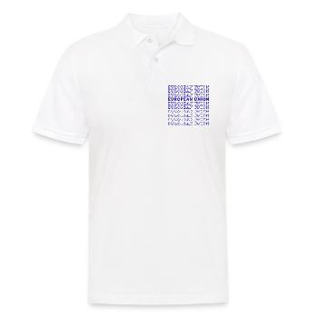 EUROPEAN UNION - Männer Poloshirt - Weiß - Vorne - Kai (181cm)