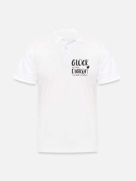 Diakon Ehrenamt Kirche Pfarrer Glaube Geschenk - Männer Poloshirt - Weiß