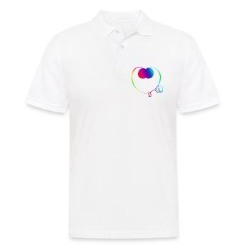 Süßer Regenbogen-Trickster - Männer Poloshirt - Weiß - Vorne - Kai (181cm)