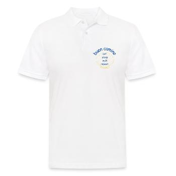 Buen Camino Shell Eat Sleep Walk - Männer Poloshirt - Weiß - Vorne - Kai (181cm)
