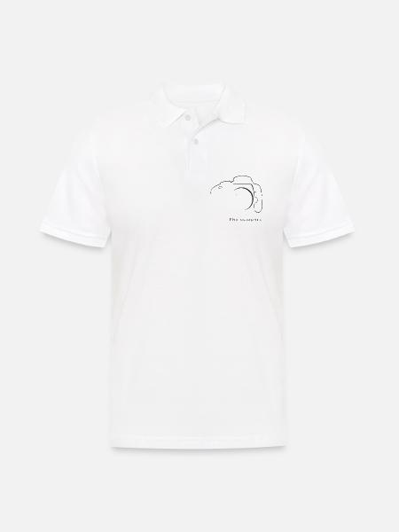 Photograph - Männer Poloshirt - Weiß