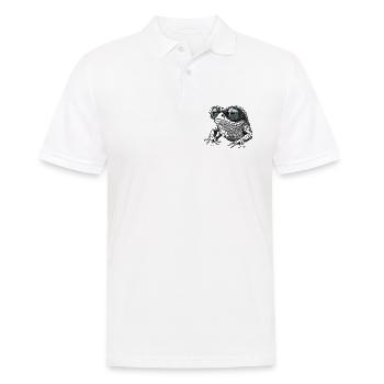 Cooler Frosch mit Sonnenbrille - Männer Poloshirt - Weiß - Vorne - Kai (181cm)