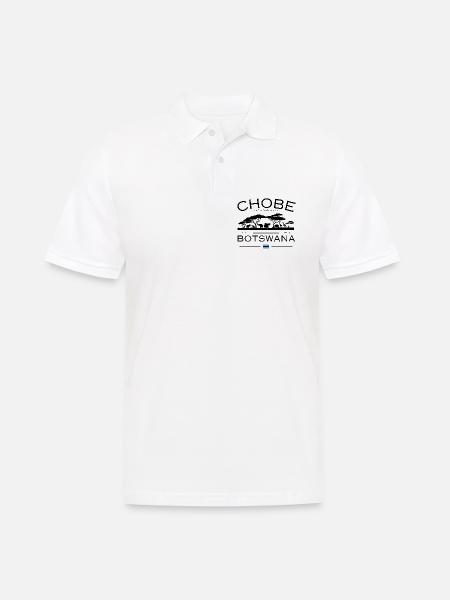 Chobe Nationalpark Botswana Safari - Männer Poloshirt - Weiß