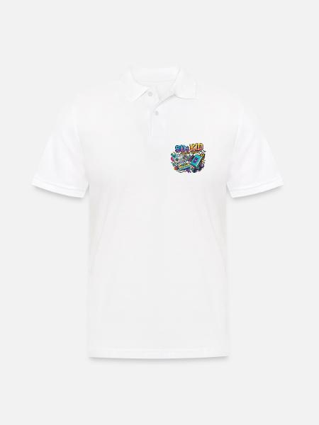 90er-Kind - Männer Poloshirt - Weiß