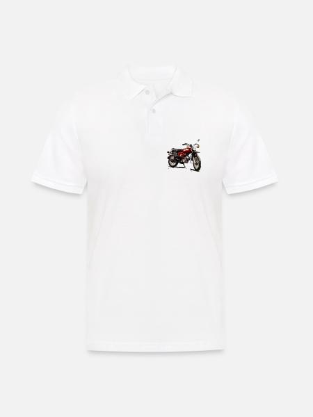 S51 Enduro Simson Motorrad - Männer Poloshirt - Weiß