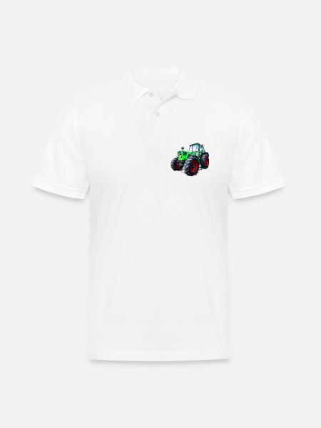 Traktor Deutz 13006 - Männer Poloshirt - Weiß