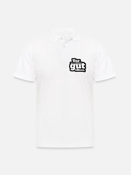 Lustiges T-Shirt mit Spruch - Männer Poloshirt - Weiß