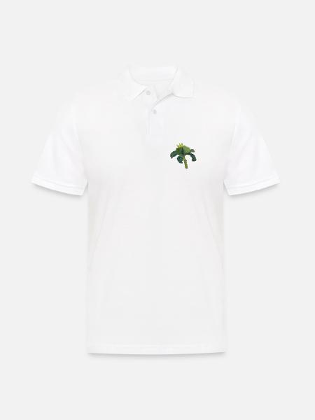 Kohlkönig - Männer Poloshirt - Weiß