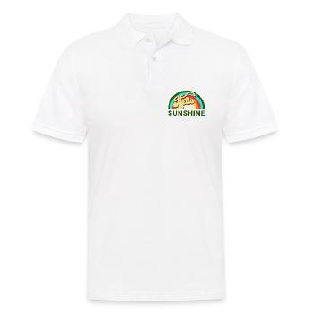 Hallo Sonnenschein - Männer Poloshirt - Weiß - Vorne - Kai (181cm)
