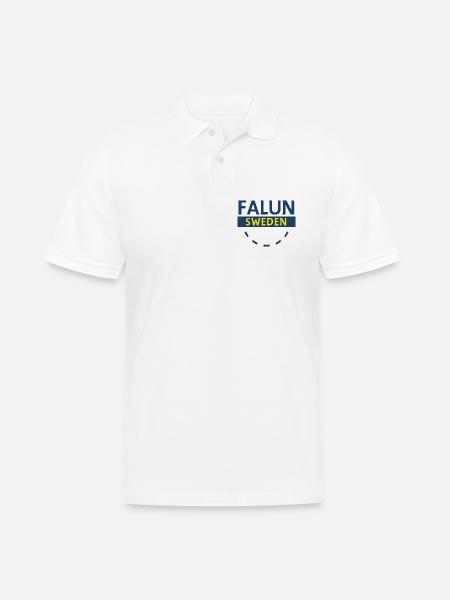 Wappen von Falun Schweden - Männer Poloshirt - Weiß
