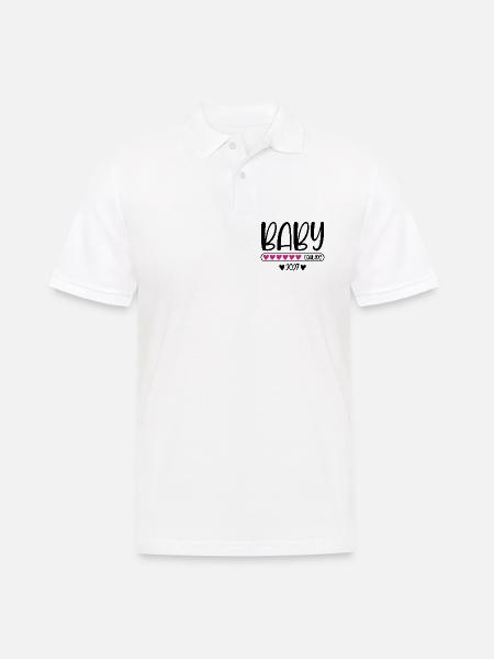 Baby 2027 loading - Männer Poloshirt - Weiß