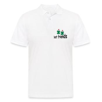 lustig - Männer Poloshirt - Weiß - Vorne - Kai (181cm)
