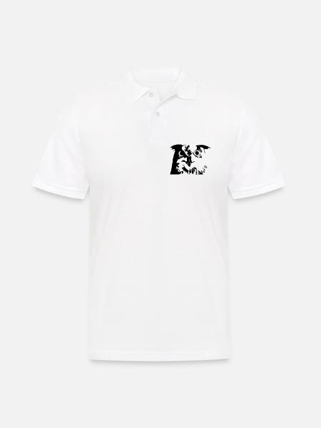 Eule, Owl - Grafik, Vogel, UHU - Männer Poloshirt - Weiß