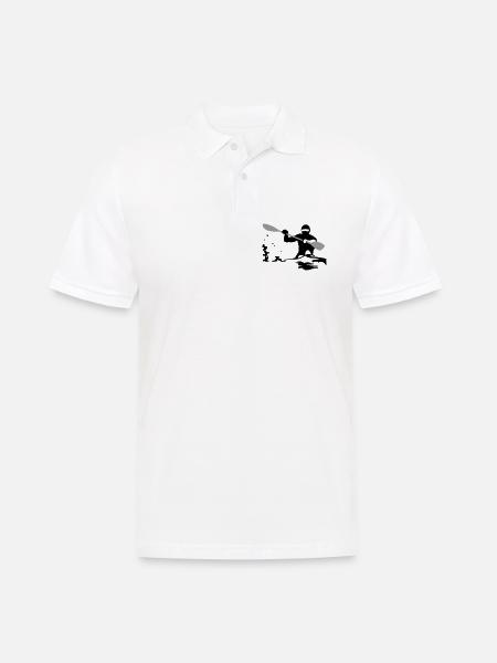 Kajak - Männer Poloshirt - Weiß