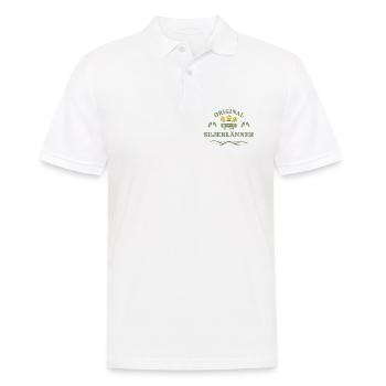 Original Sejerlänner Siegerländer  - Männer Poloshirt - Weiß - Vorne - Kai (181cm)