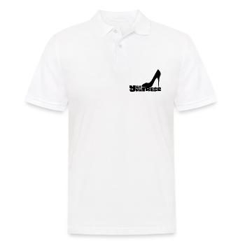 Ja, Herrin Stiletto Heel - Männer Poloshirt - Weiß - Vorne - Kai (181cm)