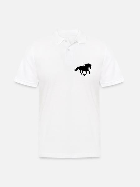 Wildhorse - Männer Poloshirt - Weiß