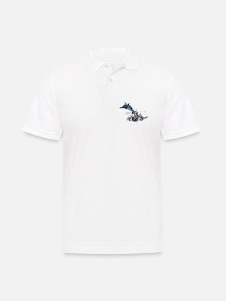 Jet Pilot - Männer Poloshirt - Weiß