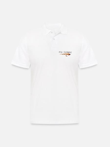 Fly fishing - Männer Poloshirt - Weiß