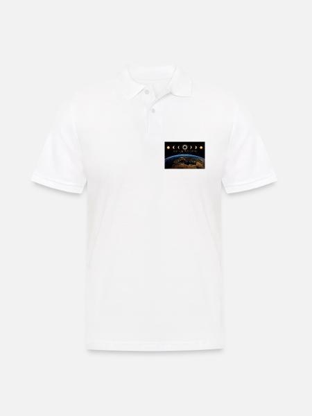 Solar Eclypse 2027 - Männer Poloshirt - Weiß