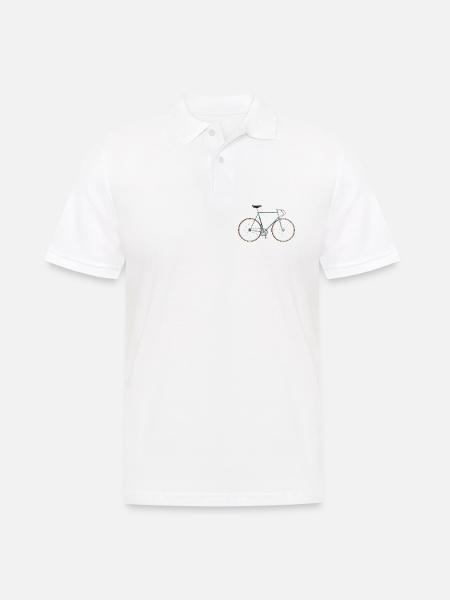 historisches Bahnrad - Männer Poloshirt - Weiß