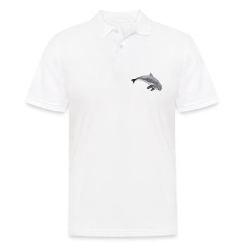Schweinswal-Meerschweinchen - Männer Poloshirt - Weiß - Vorne - Kai (181cm)