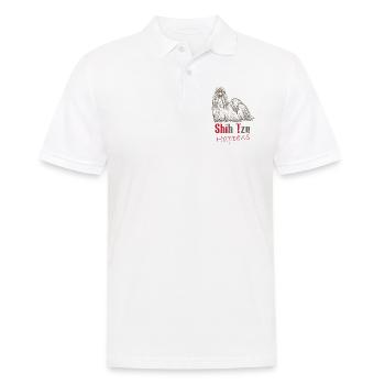 Shit happens - Männer Poloshirt - Weiß - Vorne - Kai (181cm)
